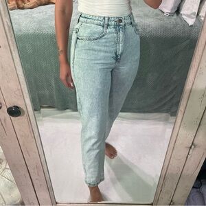 Zara Light Blue High-Waisted Women Jeans